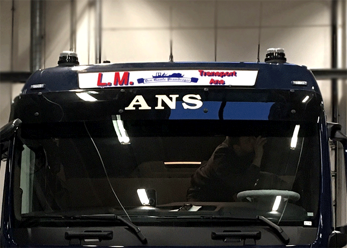 Nedking Ultra Thin LED Truck Sign New MAN TG 2020 (134cm) Orange